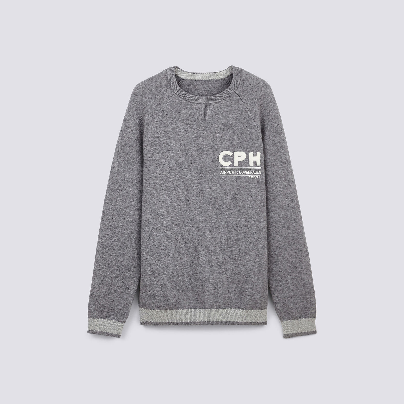 PULL COL ROND JACQUARD