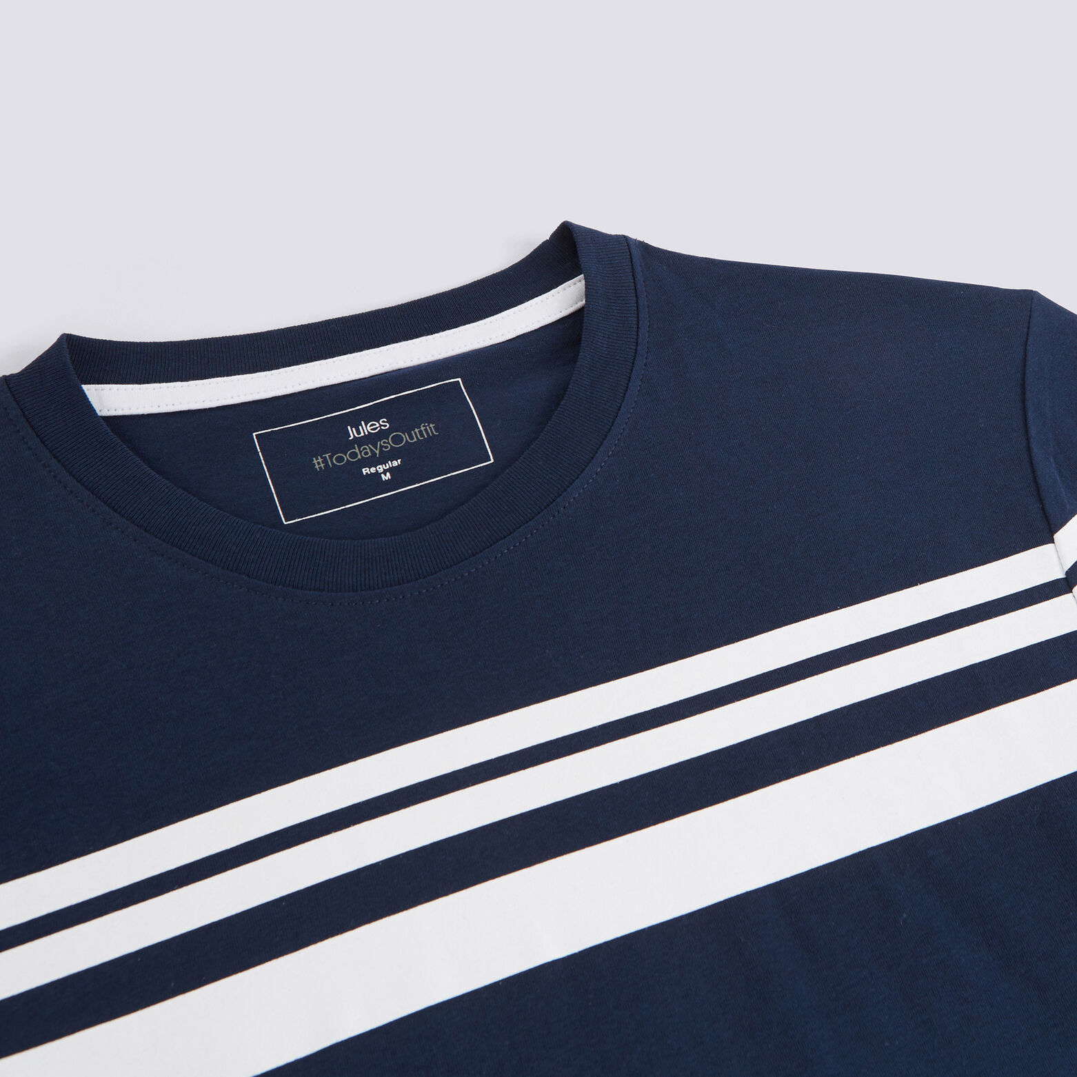 T-shirt rayures contrastées