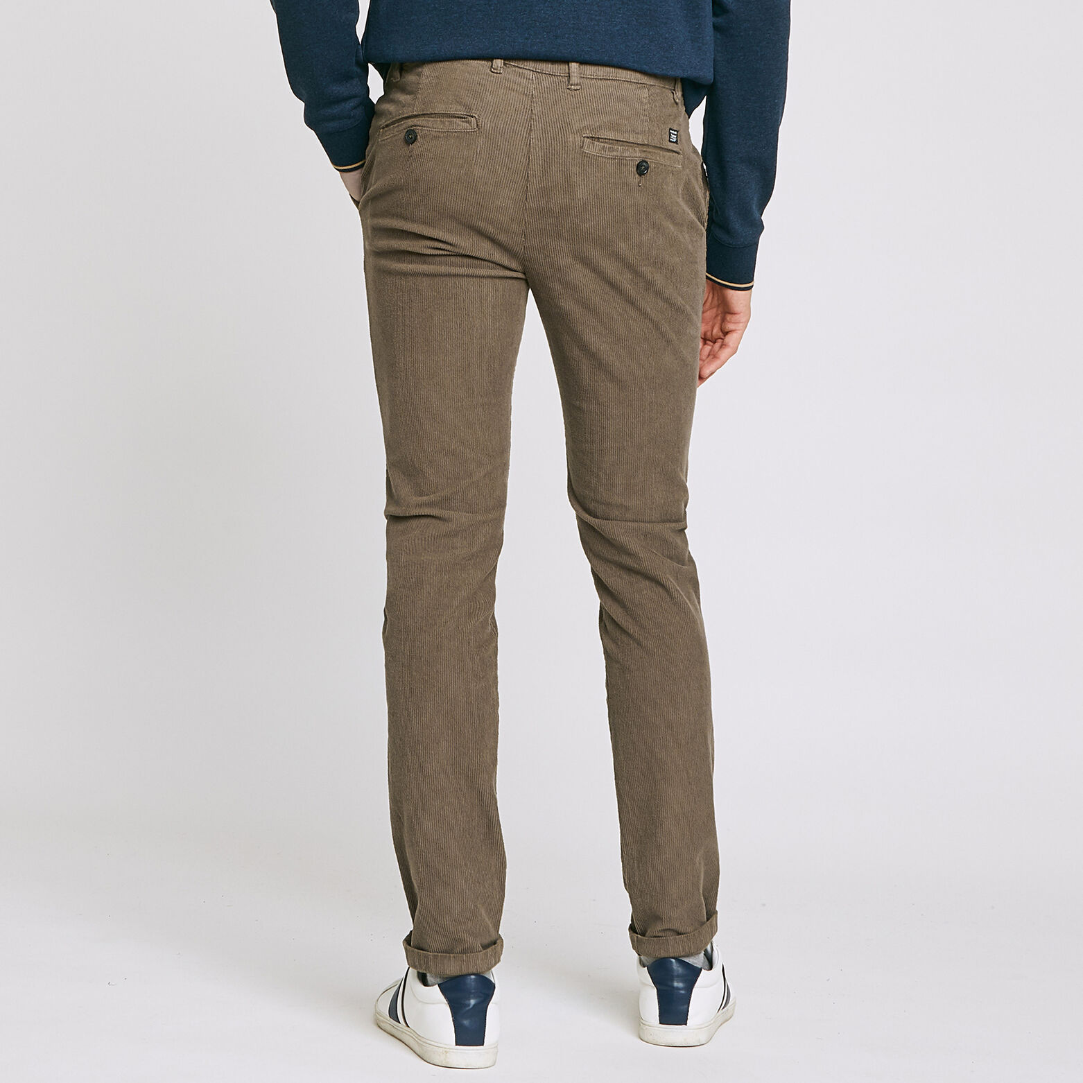 Chino coupe slim en velours