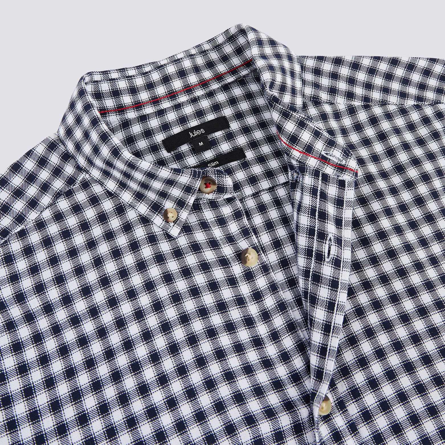 Chemise à carreaux coupe slim