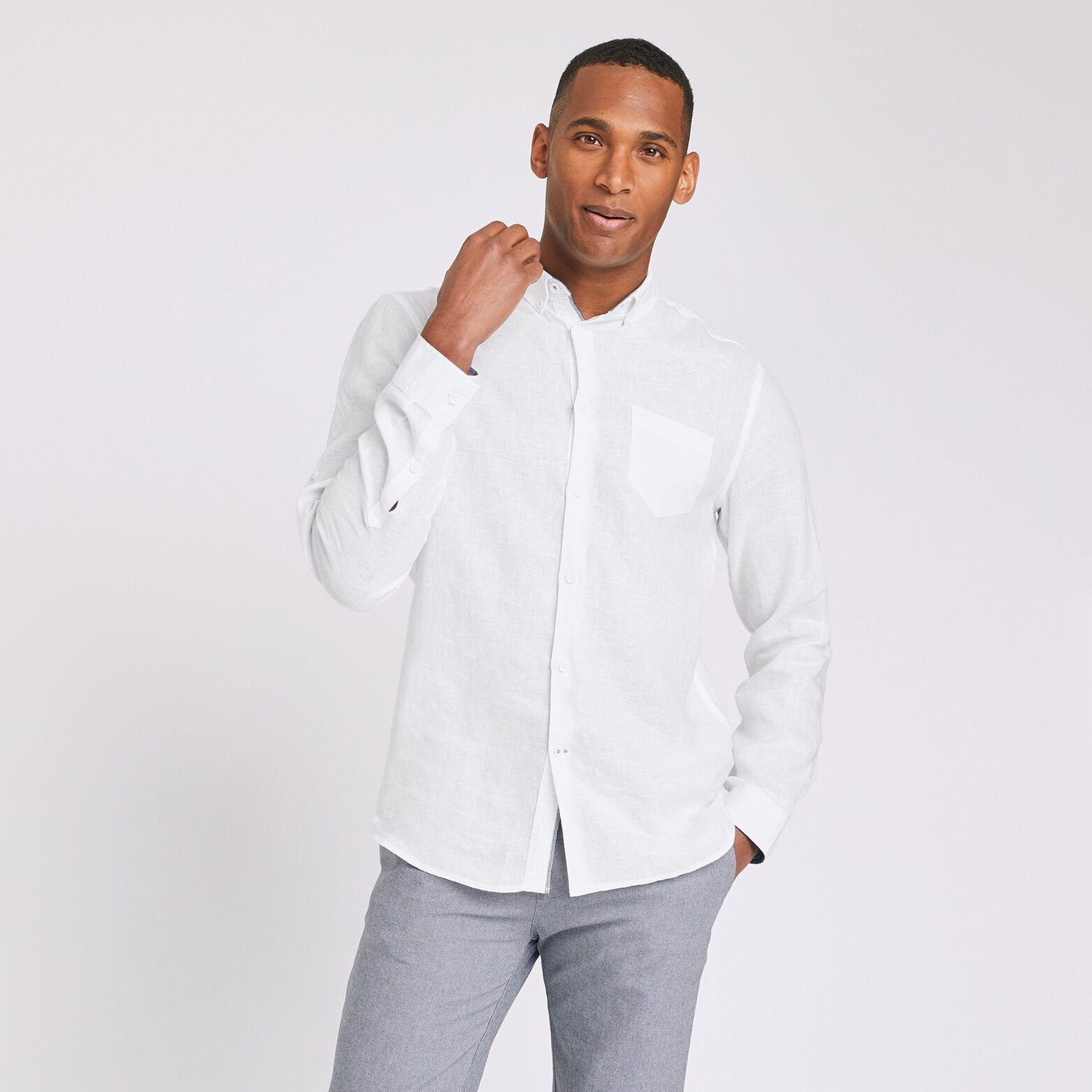 Chemise regular lin