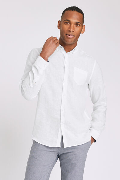 Chemise regular lin