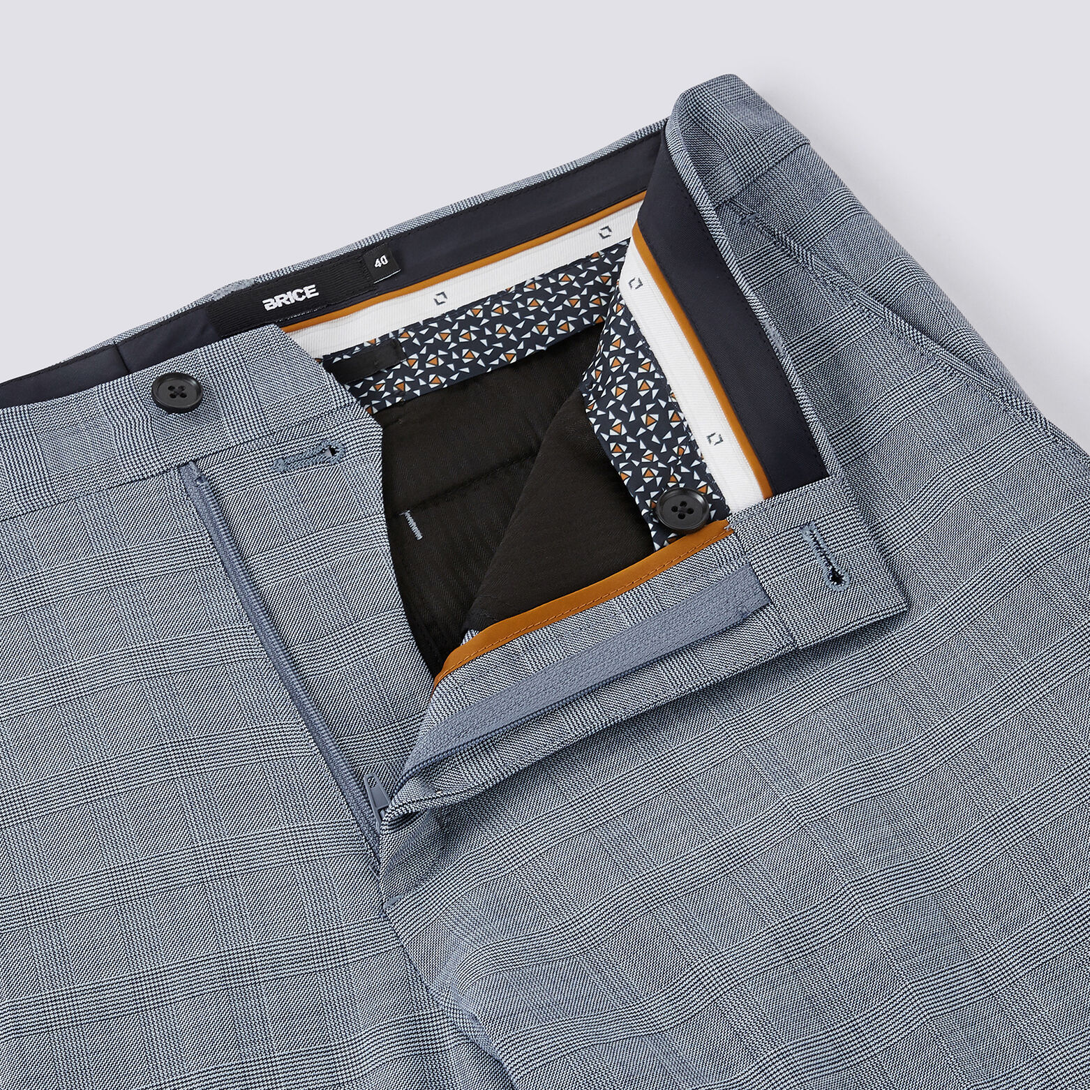 Pantalon de costume slim Prince de Galles