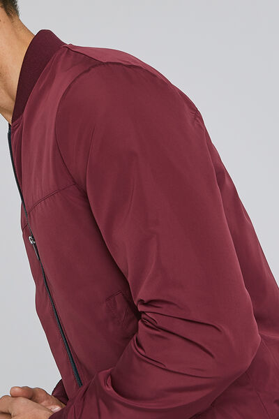 Blouson bomber col teddy déperlant