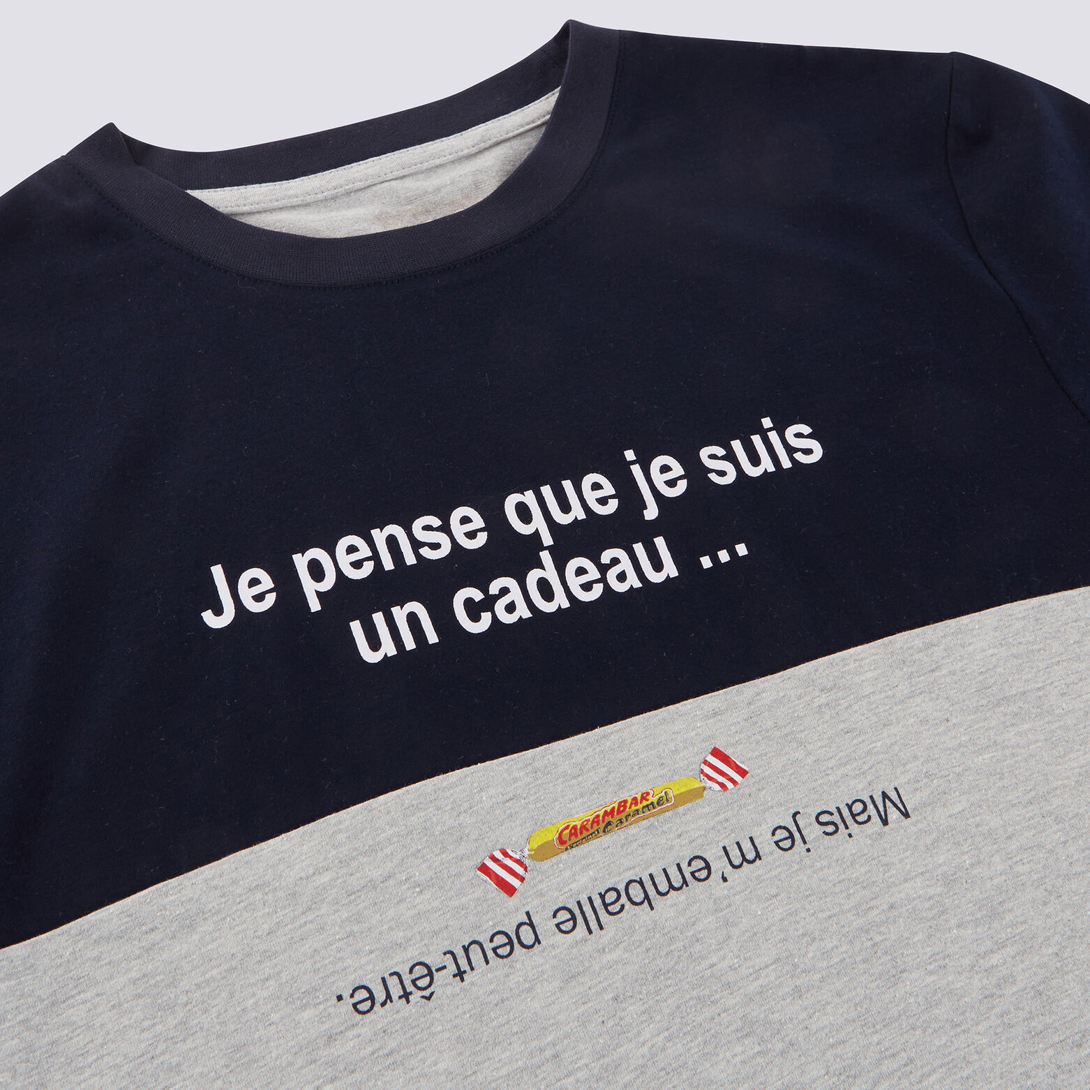 Tee shirt col rond CARAMBAR CADEAU
