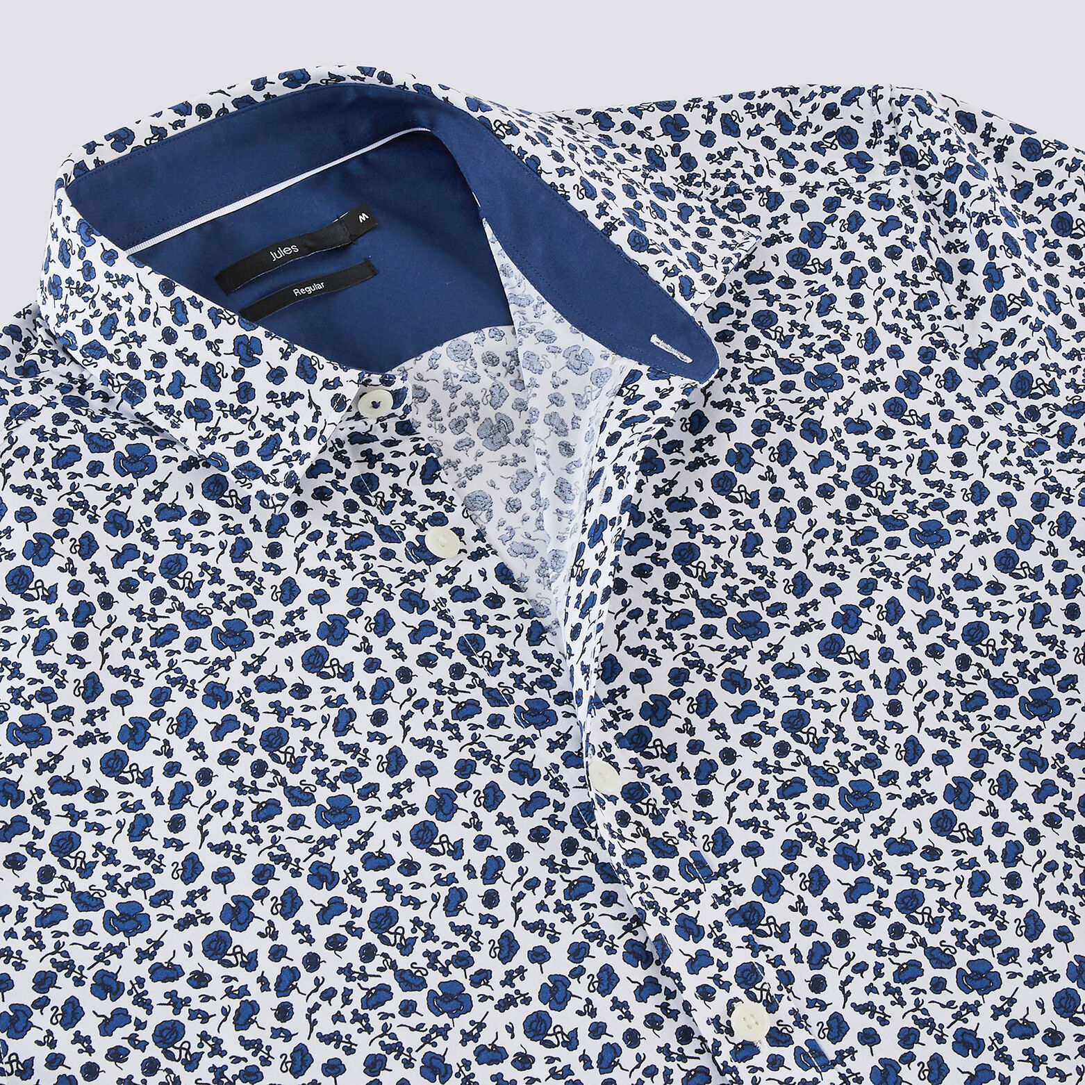 Chemise regular imprimée floral stretch