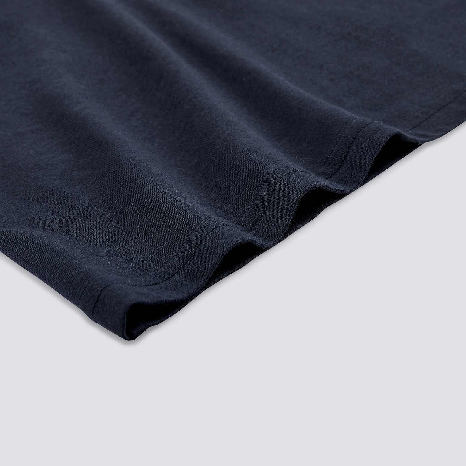Tee shirt col rond bandes contrastantes