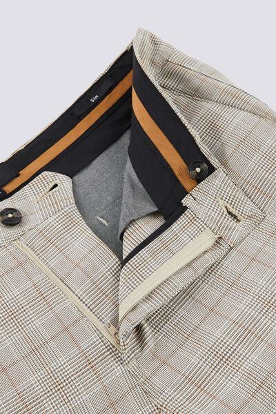 Pantalon chino à carreaux