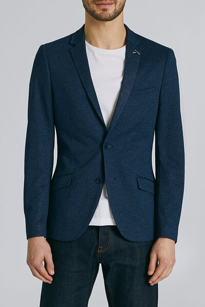 Veste slim à coudières