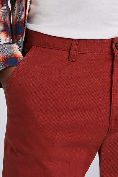 Pantalon chino droit canvas