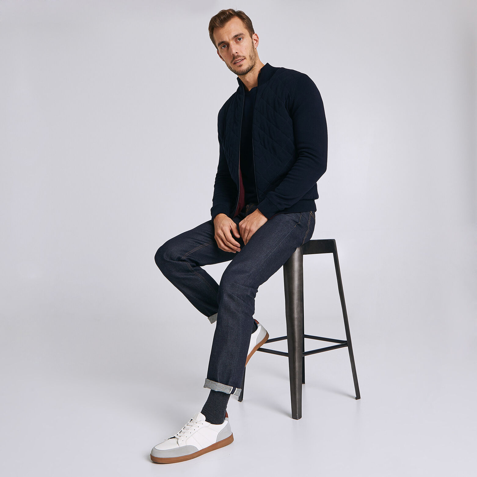 Gilet zippé réversible