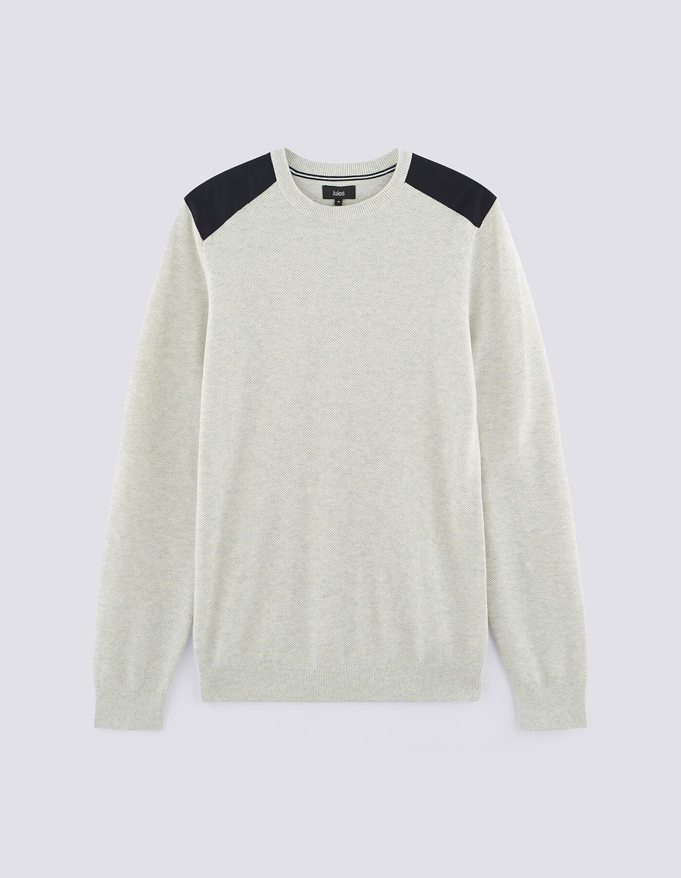 Pull col rond maille piquée