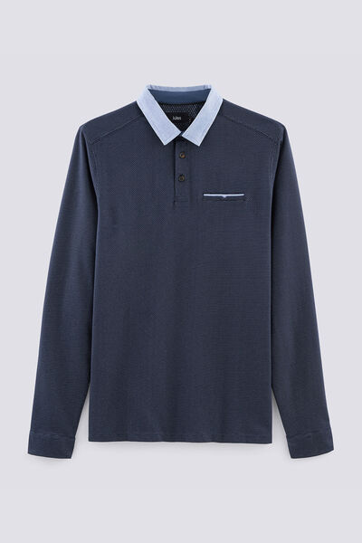 Polo manche longue col chemise