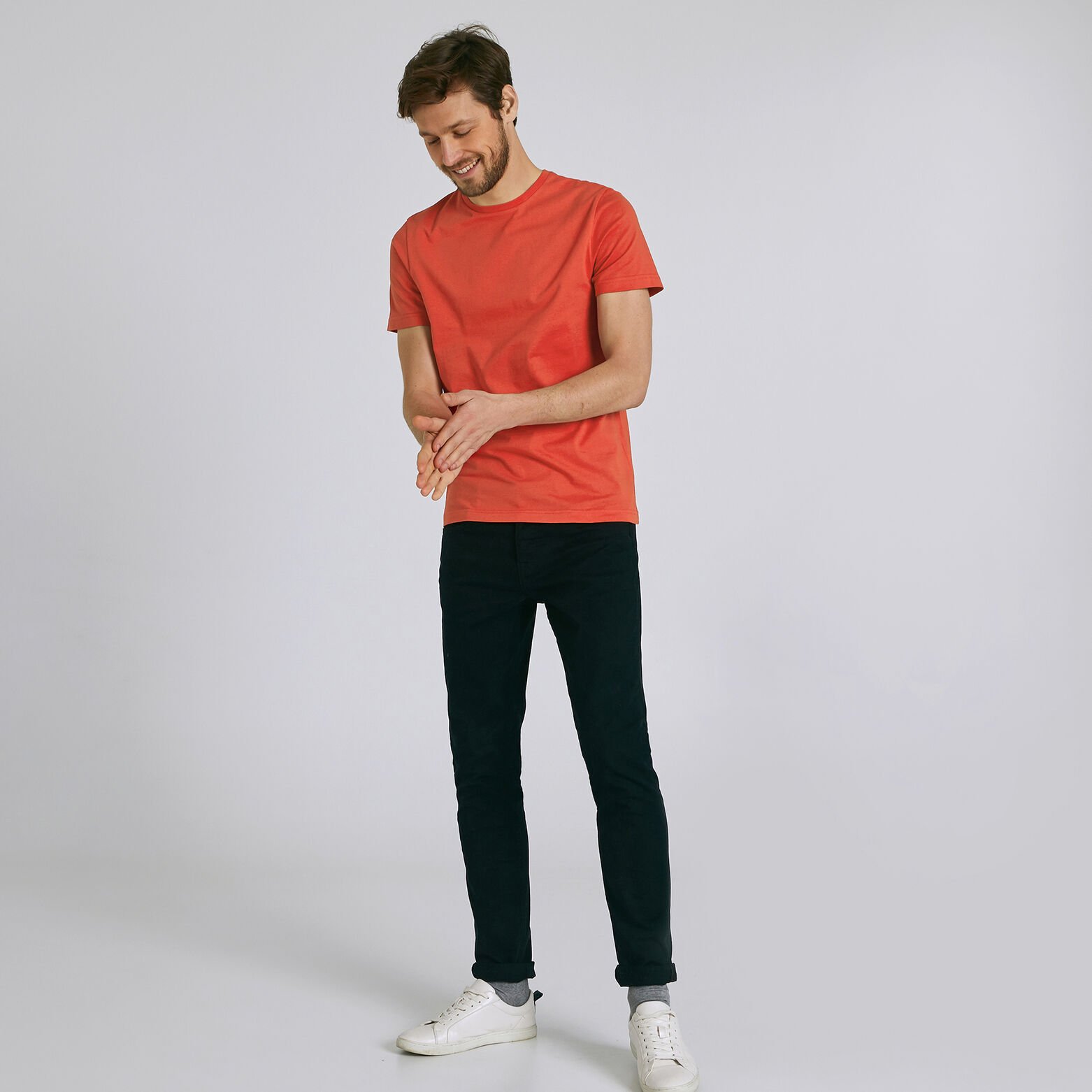 Tee-shirt uni col rond