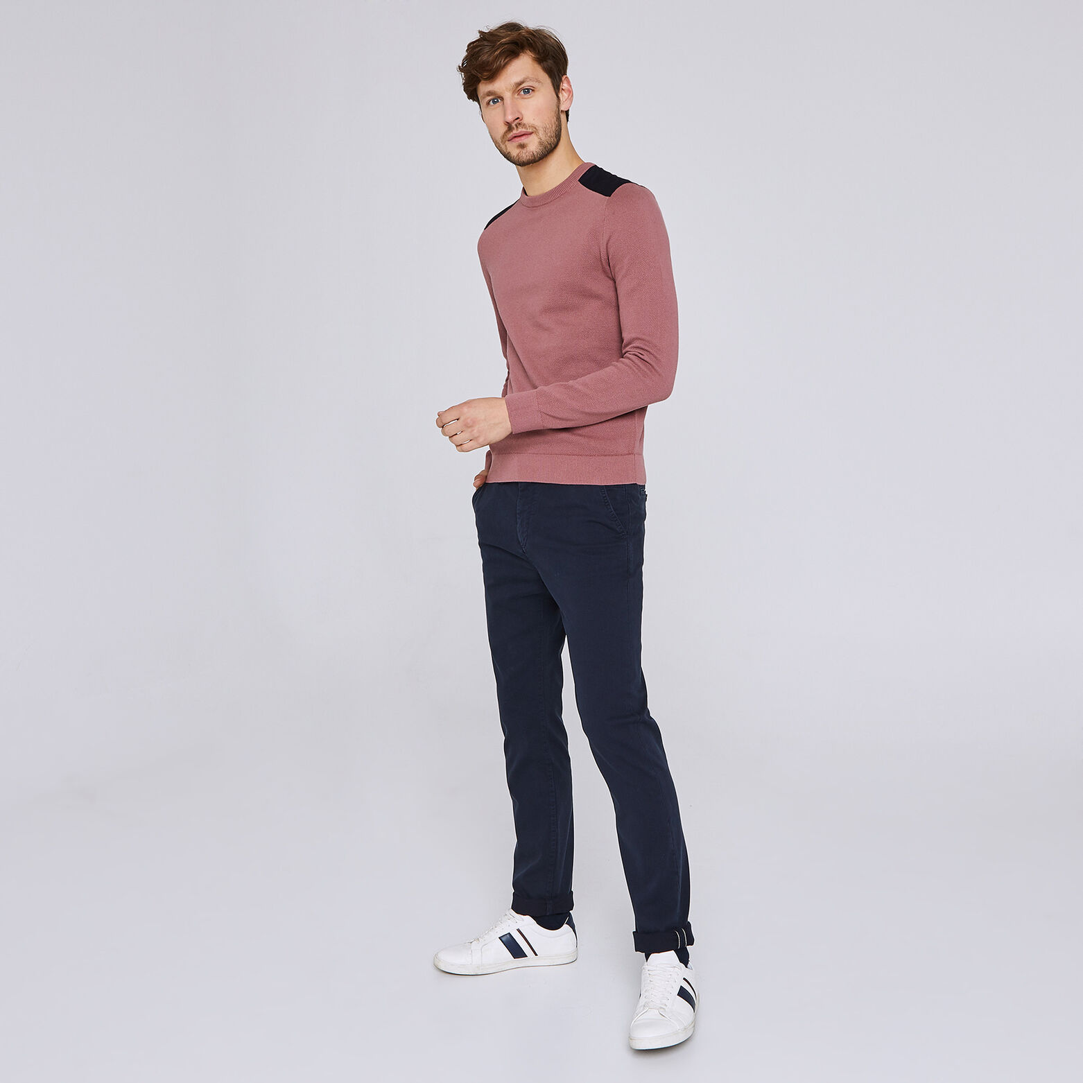 Pantalon chino droit canvas