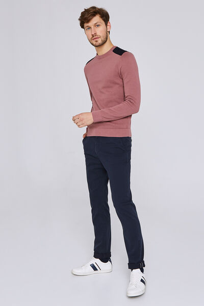 Pantalon chino droit canvas