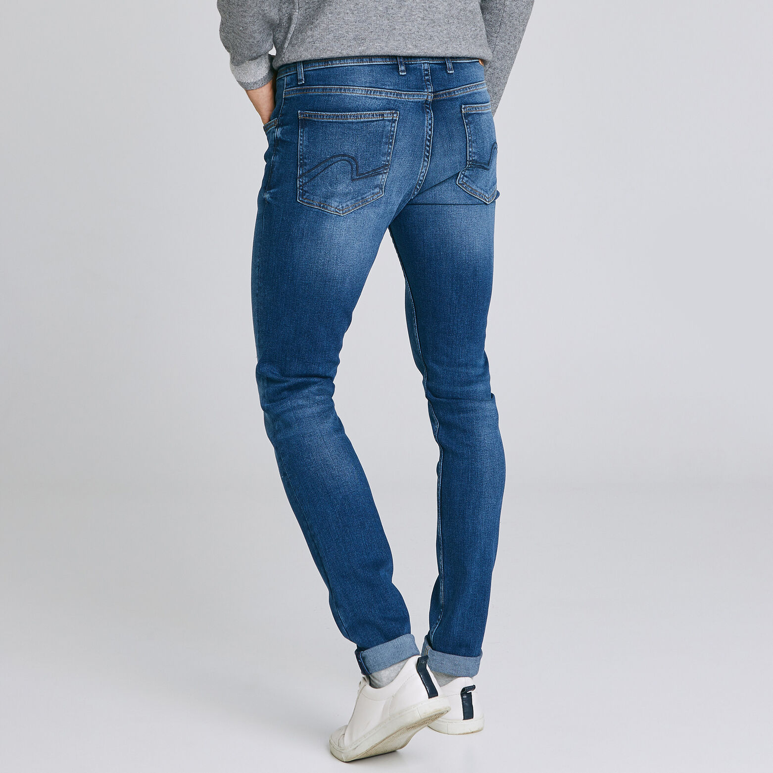 Jean skinny #Max  4 longueurs  bleu foncé