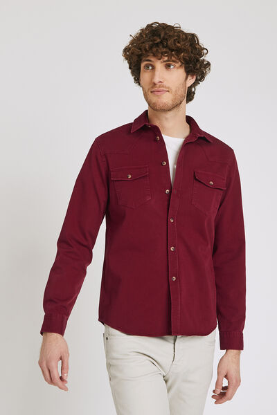 Chemise droite unie