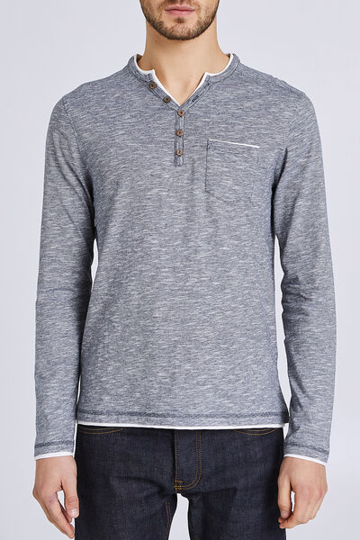 Tee-shirt col tunisien