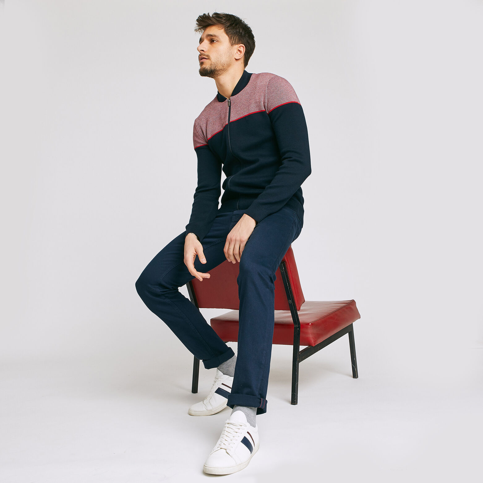 Gilet zippé col teddy
