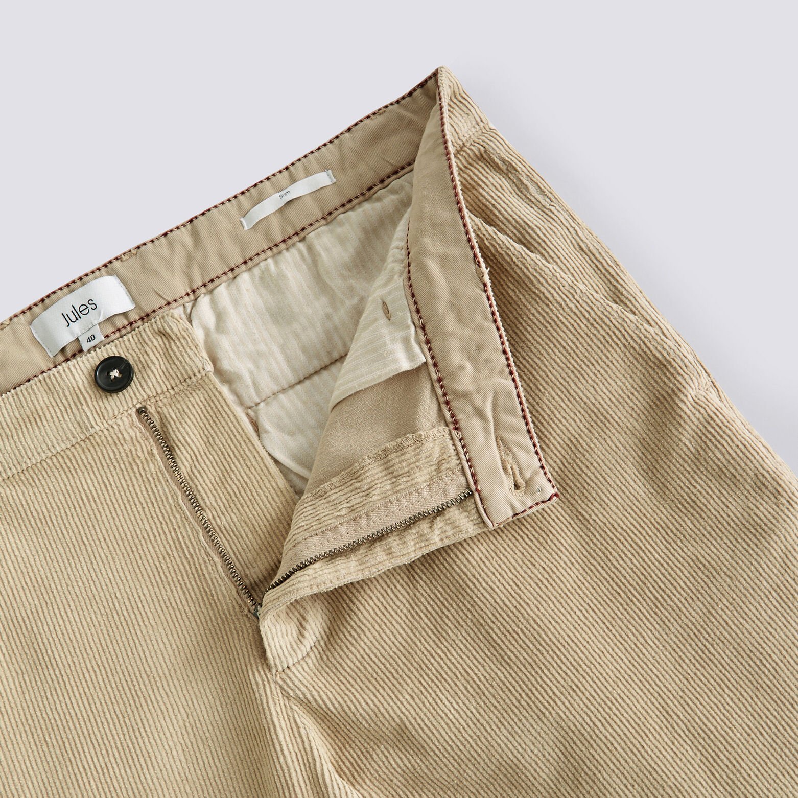 Chino coupe slim en velours