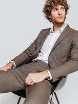 Veste de costume slim motifs jacquard