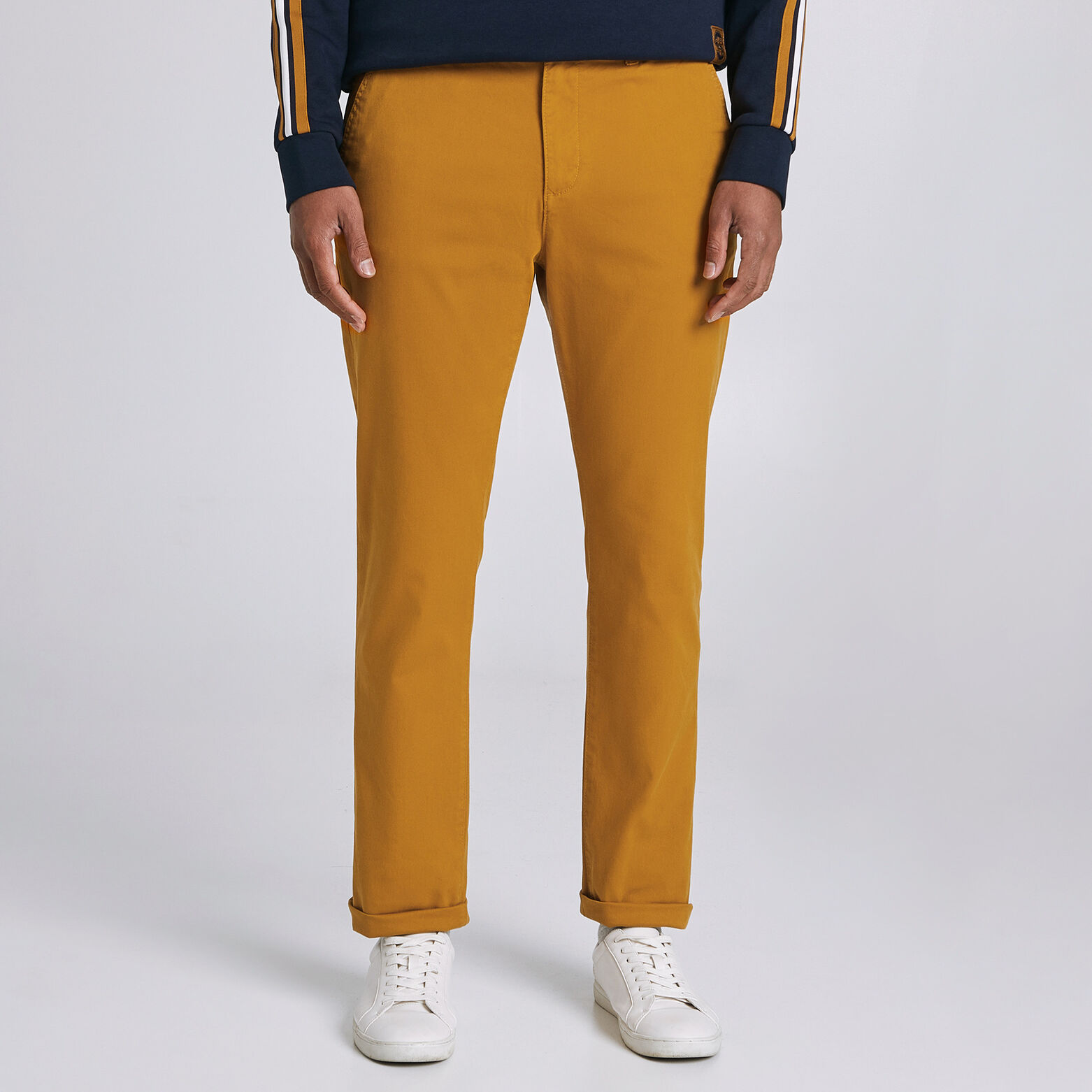 Pantalon chino droit canvas