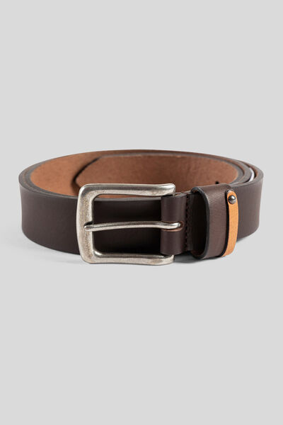 Ceinture homme en cuir pleine fleur
