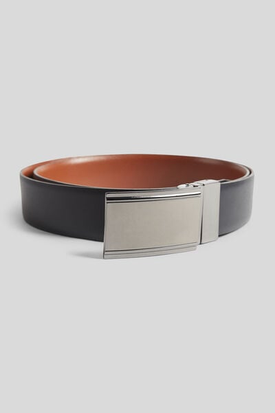 Ceinture cuir et métal
