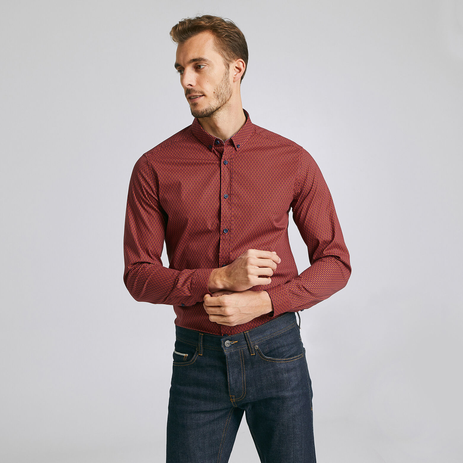 Chemise imprimée slim