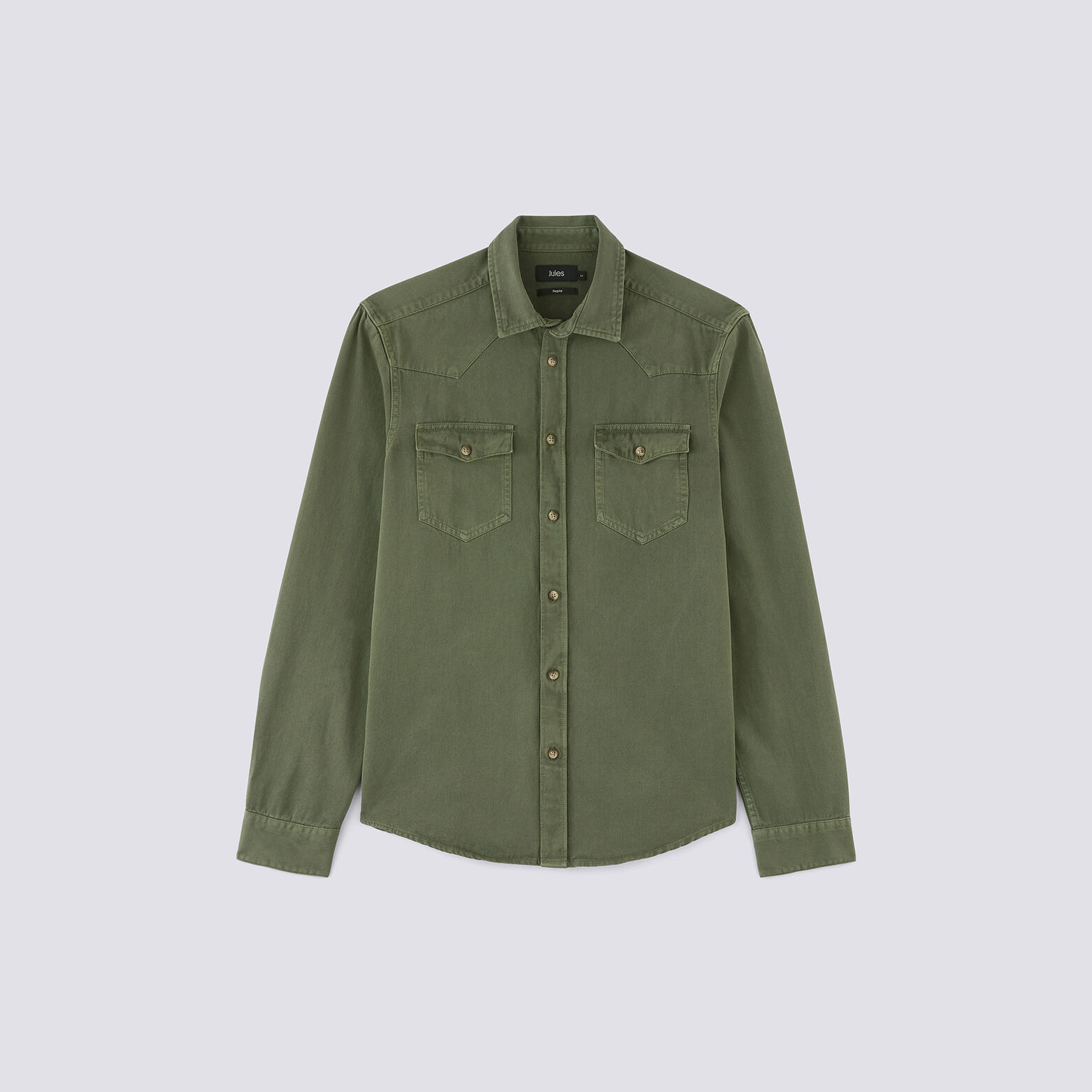 Chemise droite unie