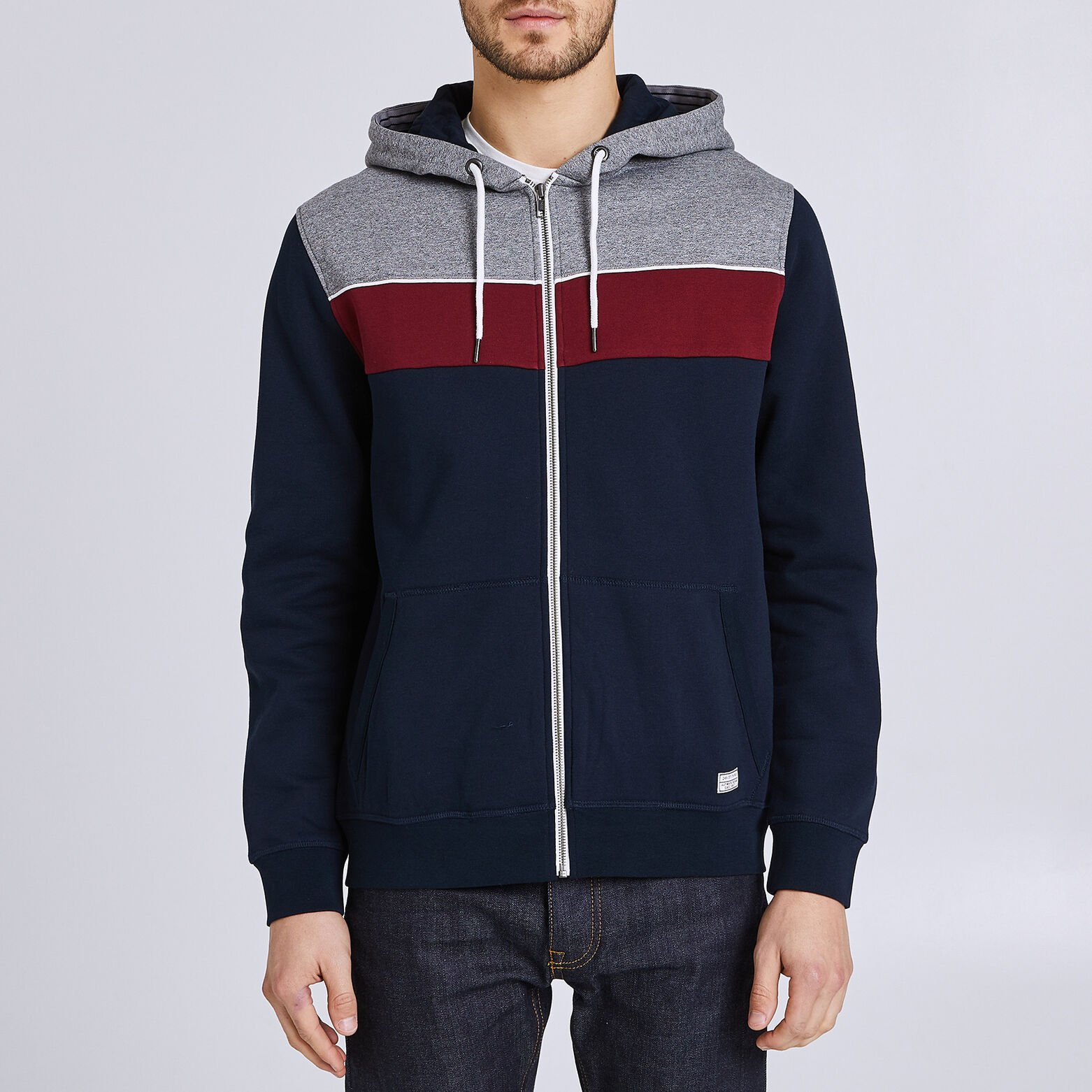 Gilet zippé à capuche
