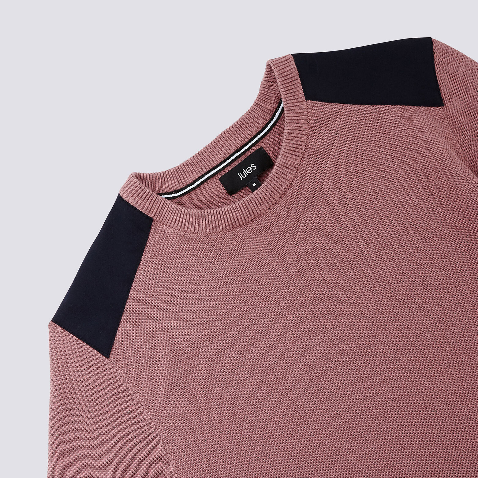 Pull col rond maille piquée