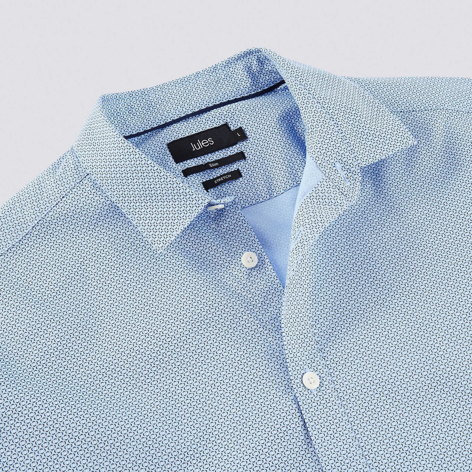 Chemise imprimée slim stretch