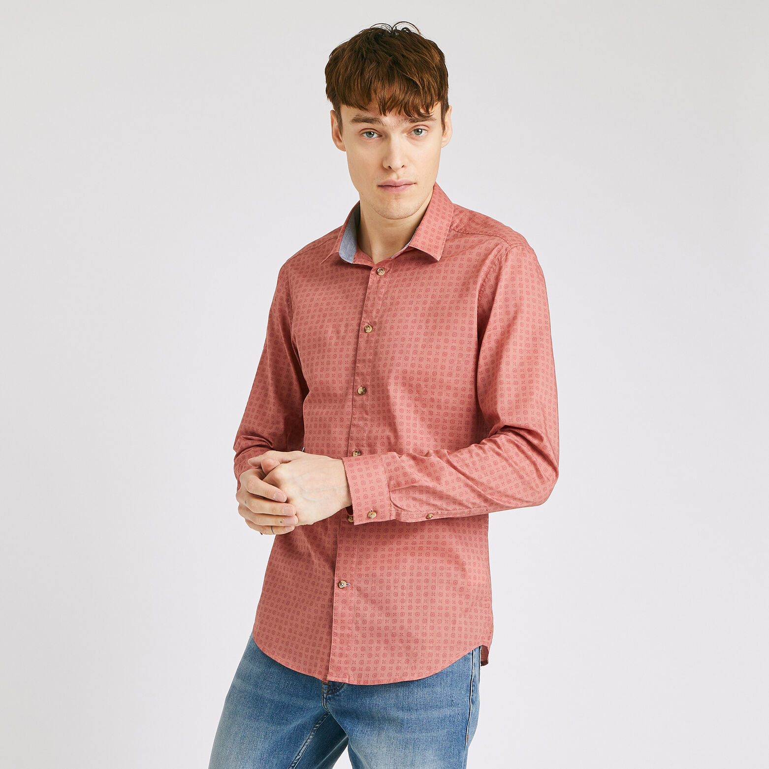 Chemise slim imprimée