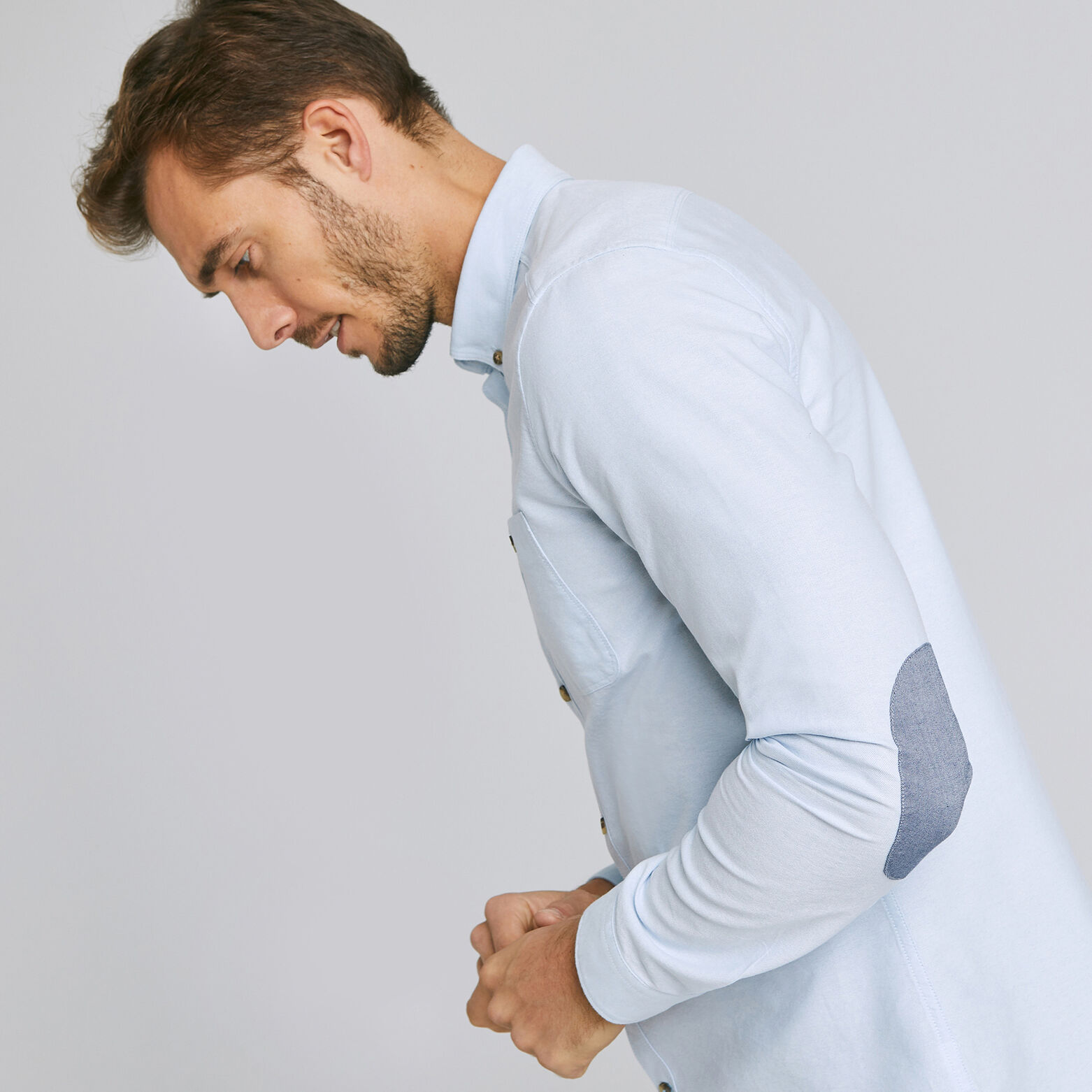 Chemise Slim à coudières