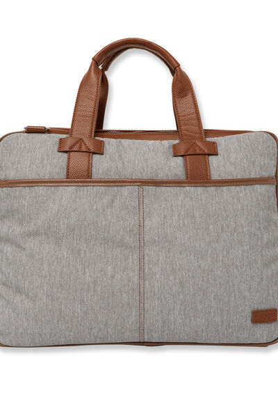 Sac pour ordinateur bi-matières