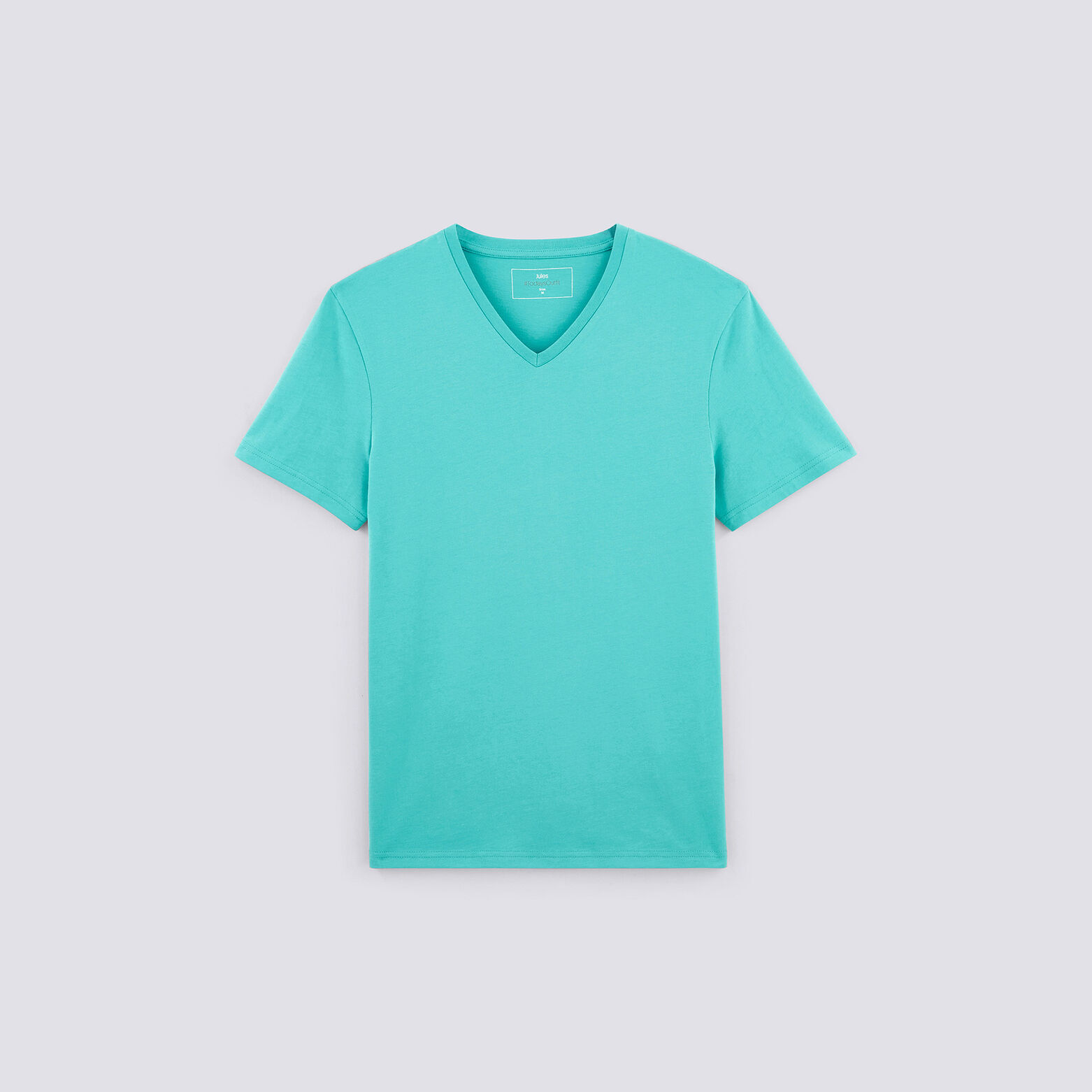 Tee-shirt uni col V slim