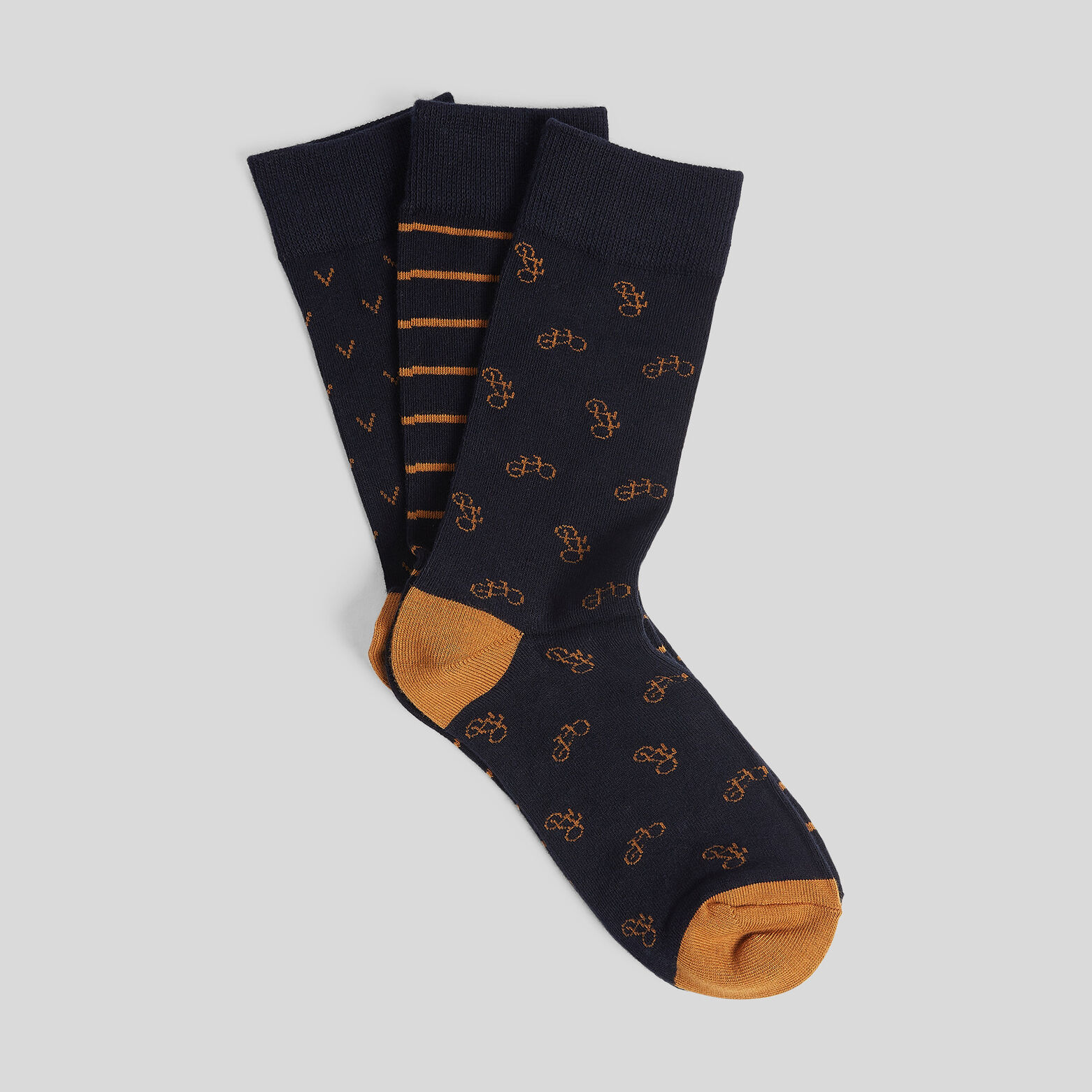 Lot de 3 paires de chaussettes fantaisie