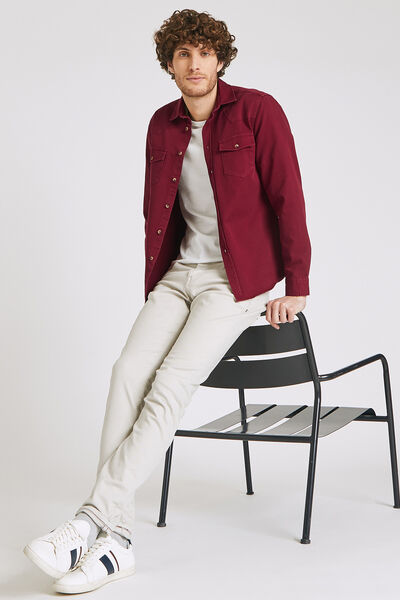 Chemise droite unie