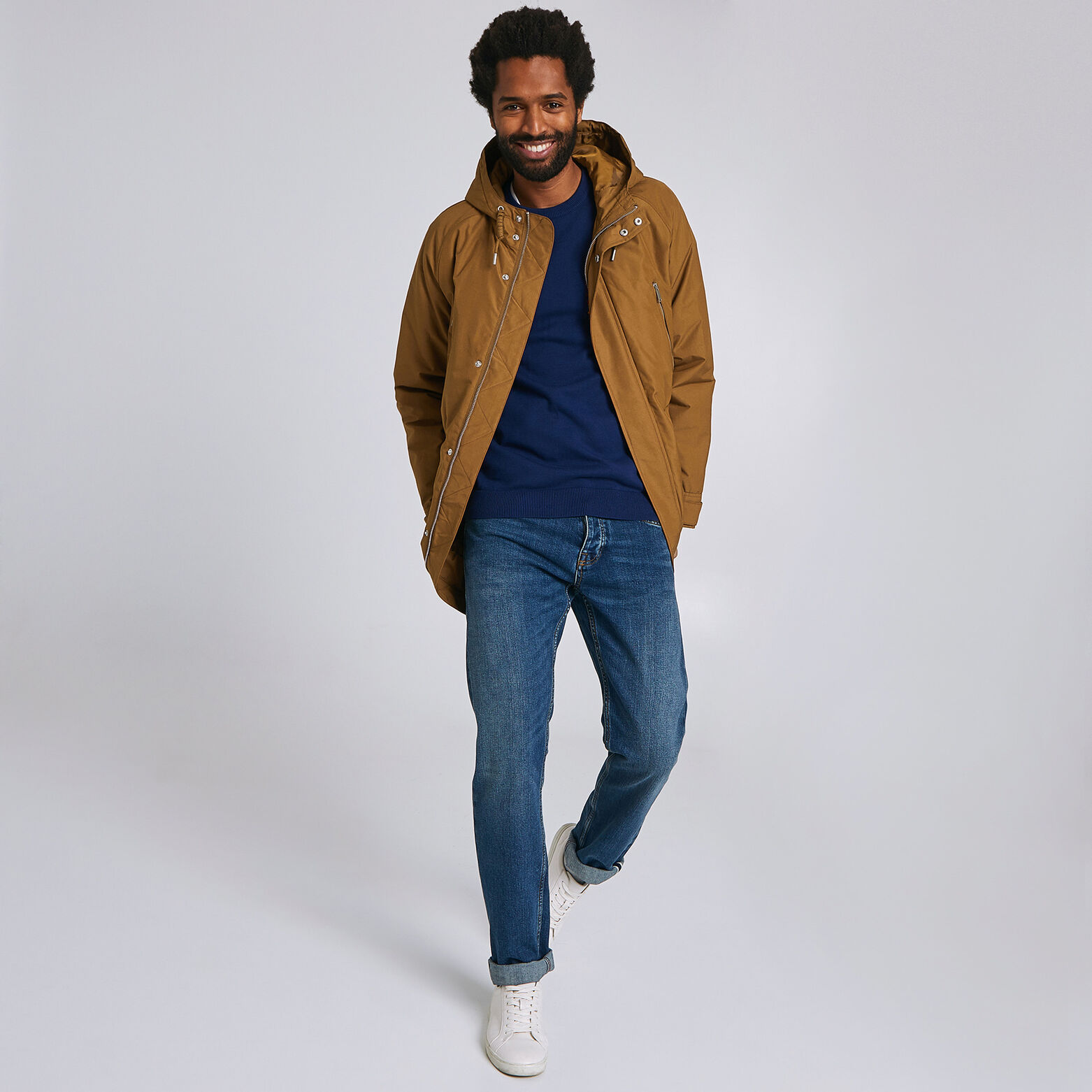 Parka légère à capuche