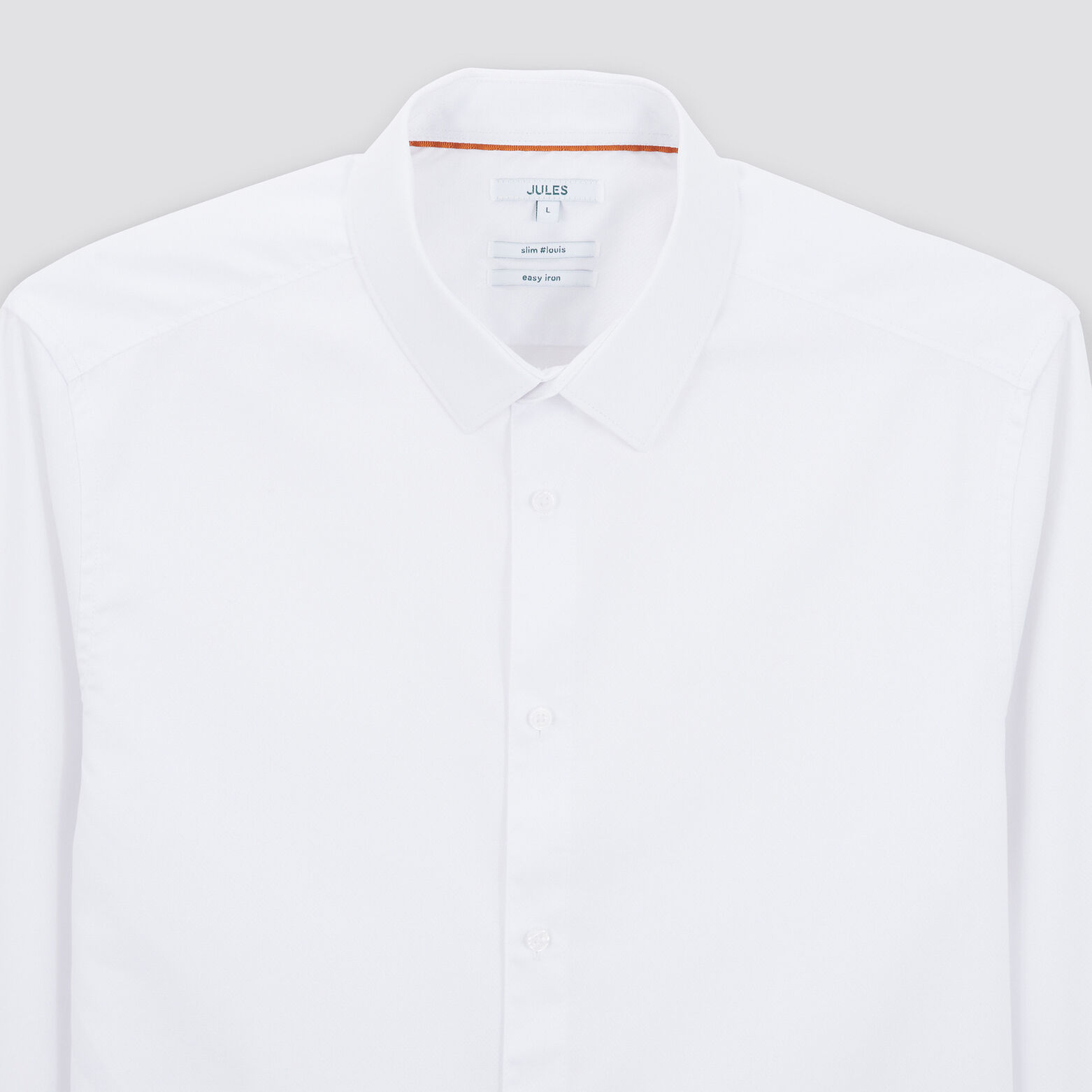 Chemise slim unie coton