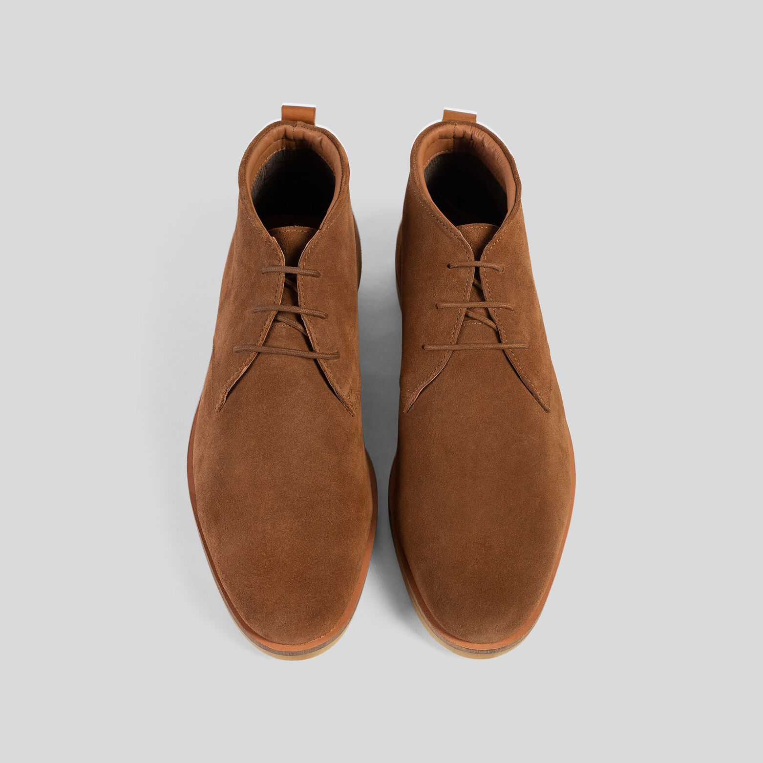 Bottines en cuir suédé