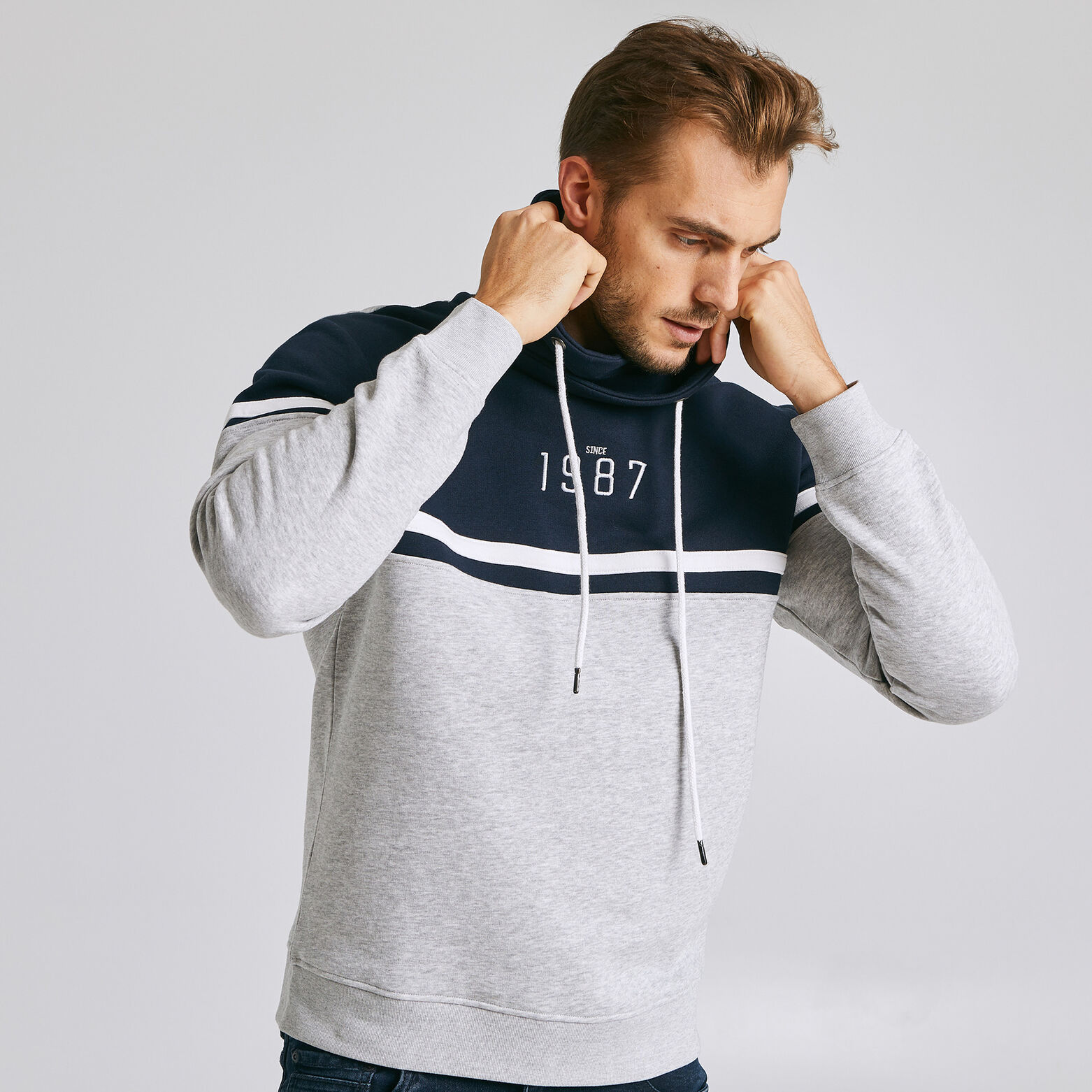 Sweat color block col snood