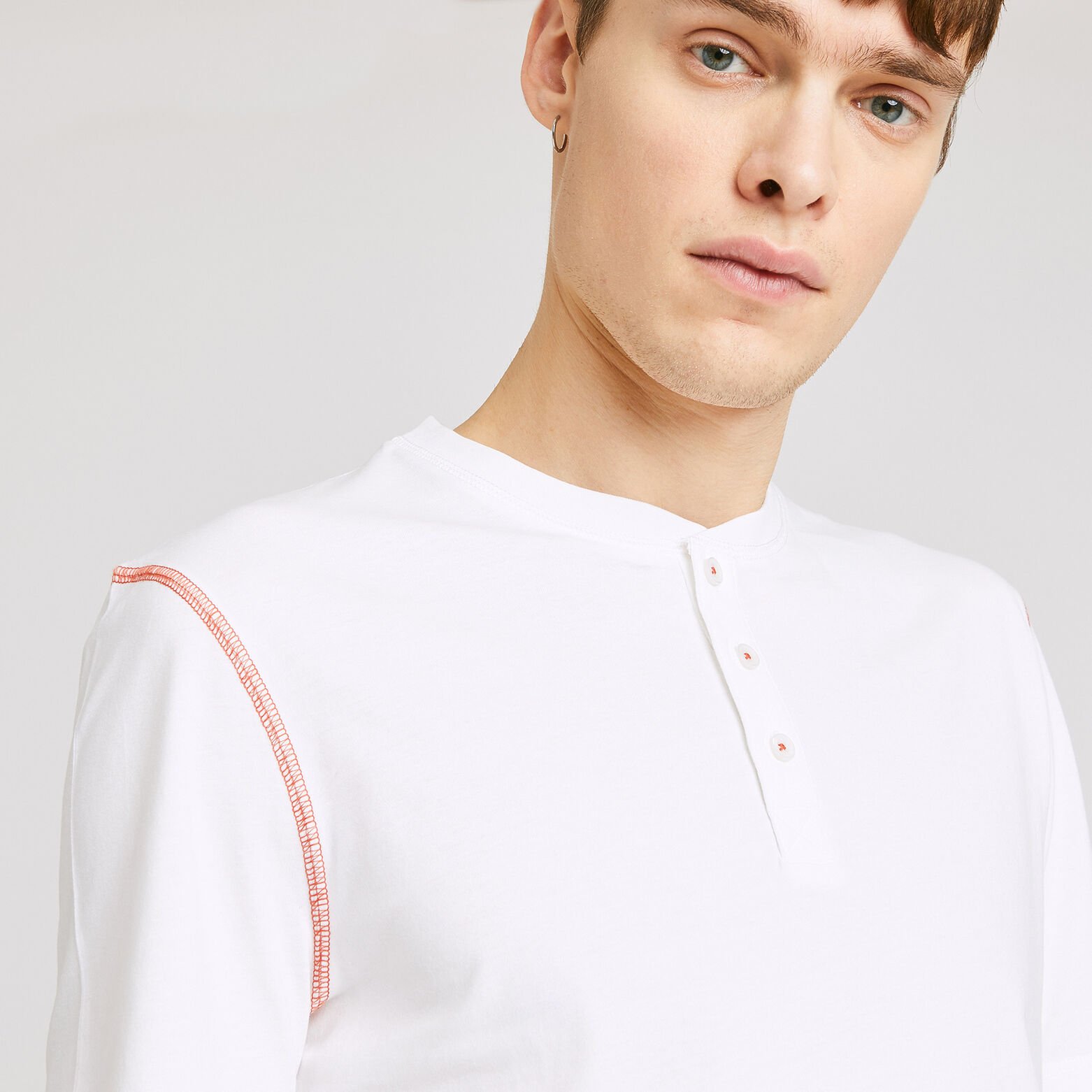 Tee shirt pyjama col tunisien