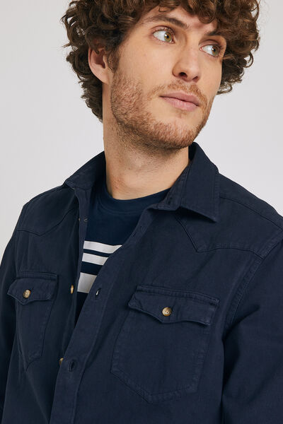 Chemise droite unie