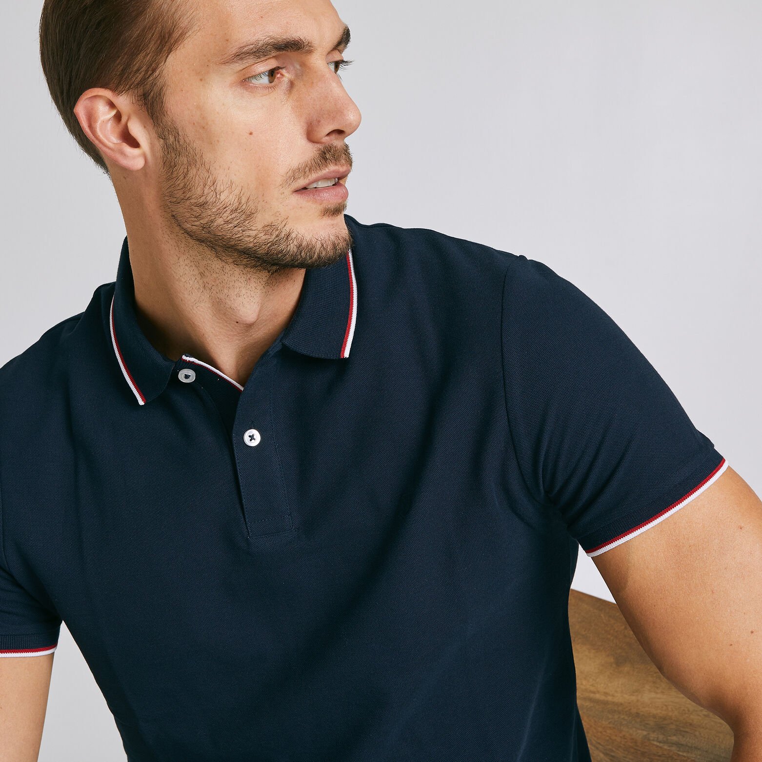 Polo manches courtes regular uni