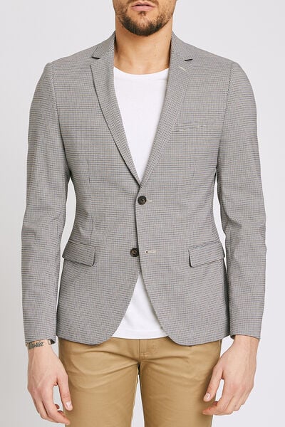 Veste de costume à carreaux