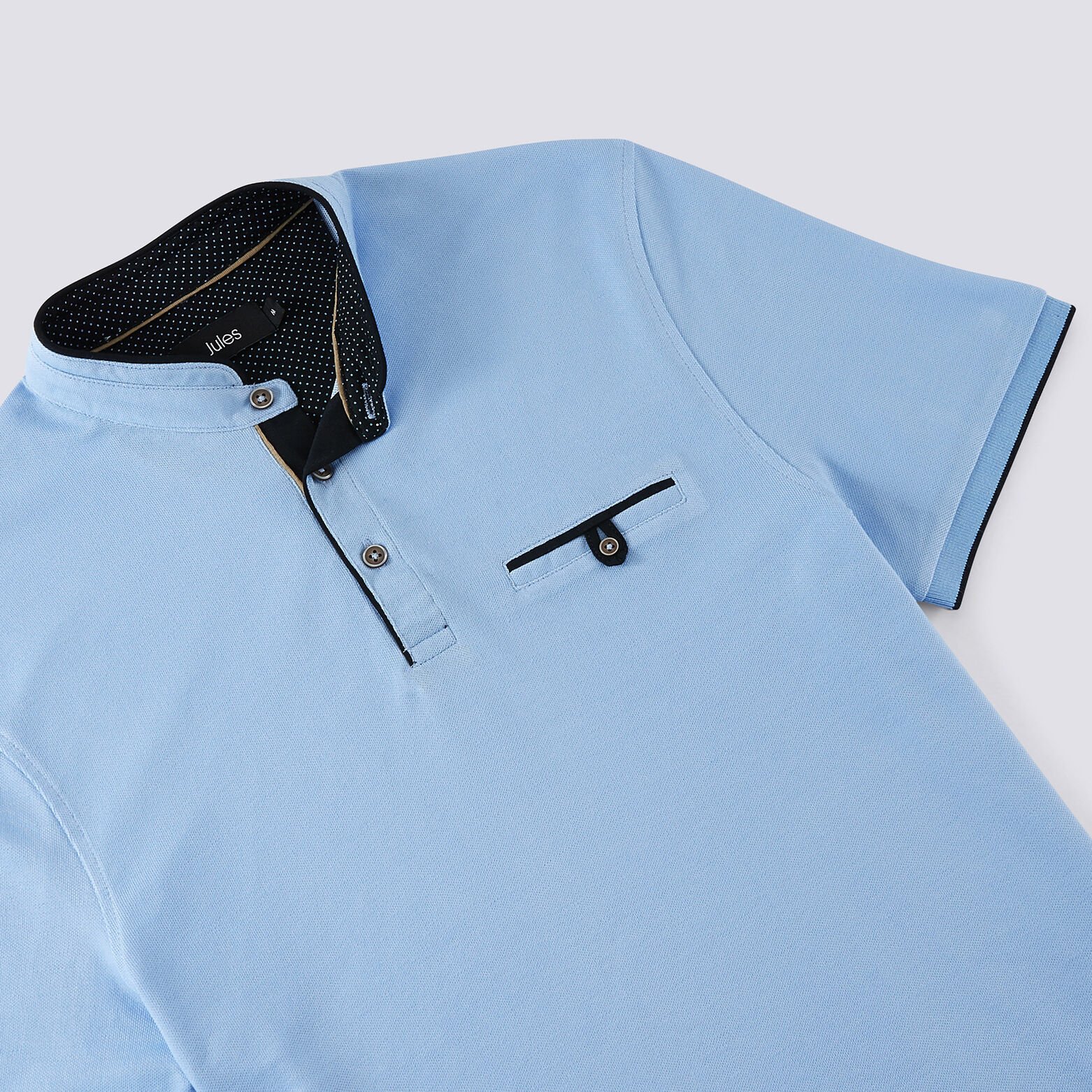 Polo manche courte col officier
