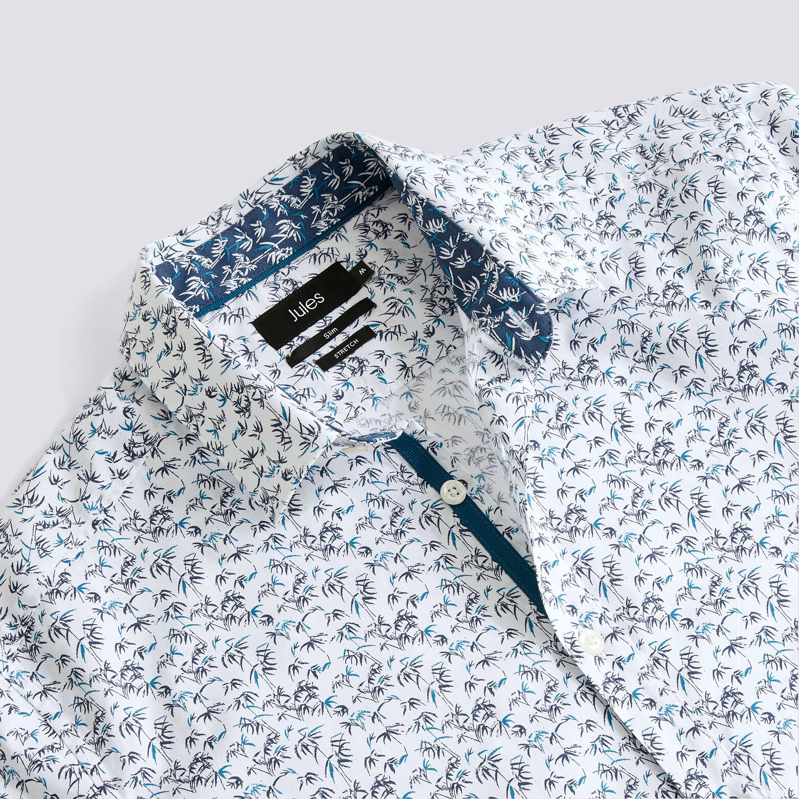 Chemise  en popeline stretch coupe ajustée